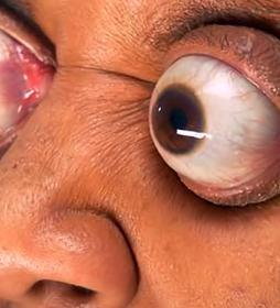 Выпученные глаза, экзофтальм, exophthalmos. Выпученные глаза, экзофтальм, exophthalmos.