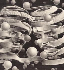 Bond of Union (1956), Морис Корнелиус Эшер (1898-1972, Ларен, Нидерланды). About Eyes everywhere, www.organum-visus.com Bond of Union (1956), Морис Корнелиус Эшер (1898-1972, Ларен, Нидерланды). About Eyes everywhere, www.organum-visus.com