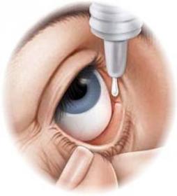 Закапывание капель в глаз. Закапывание капель в глаз.