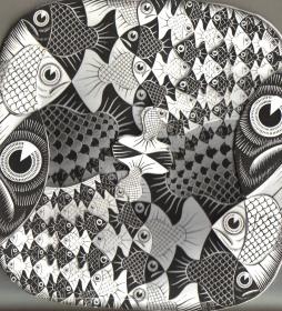 Fishes and Scales. Мир Мориса Корнелиуса Эшера. About Eyes everywhere, www.organum-visus.com Fishes and Scales. Мир Мориса Корнелиуса Эшера. About Eyes everywhere, www.organum-visus.com
